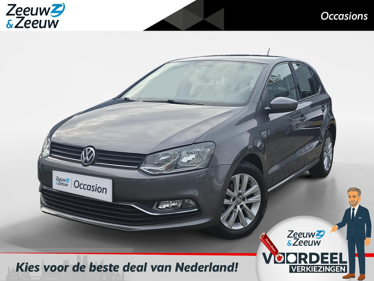 Volkswagen Polo - 1.2 TSI Comfortline | Automaat | Cruise Control | Airco | Bluetooth | 12 maanden garantie! - AutoWereld.nl