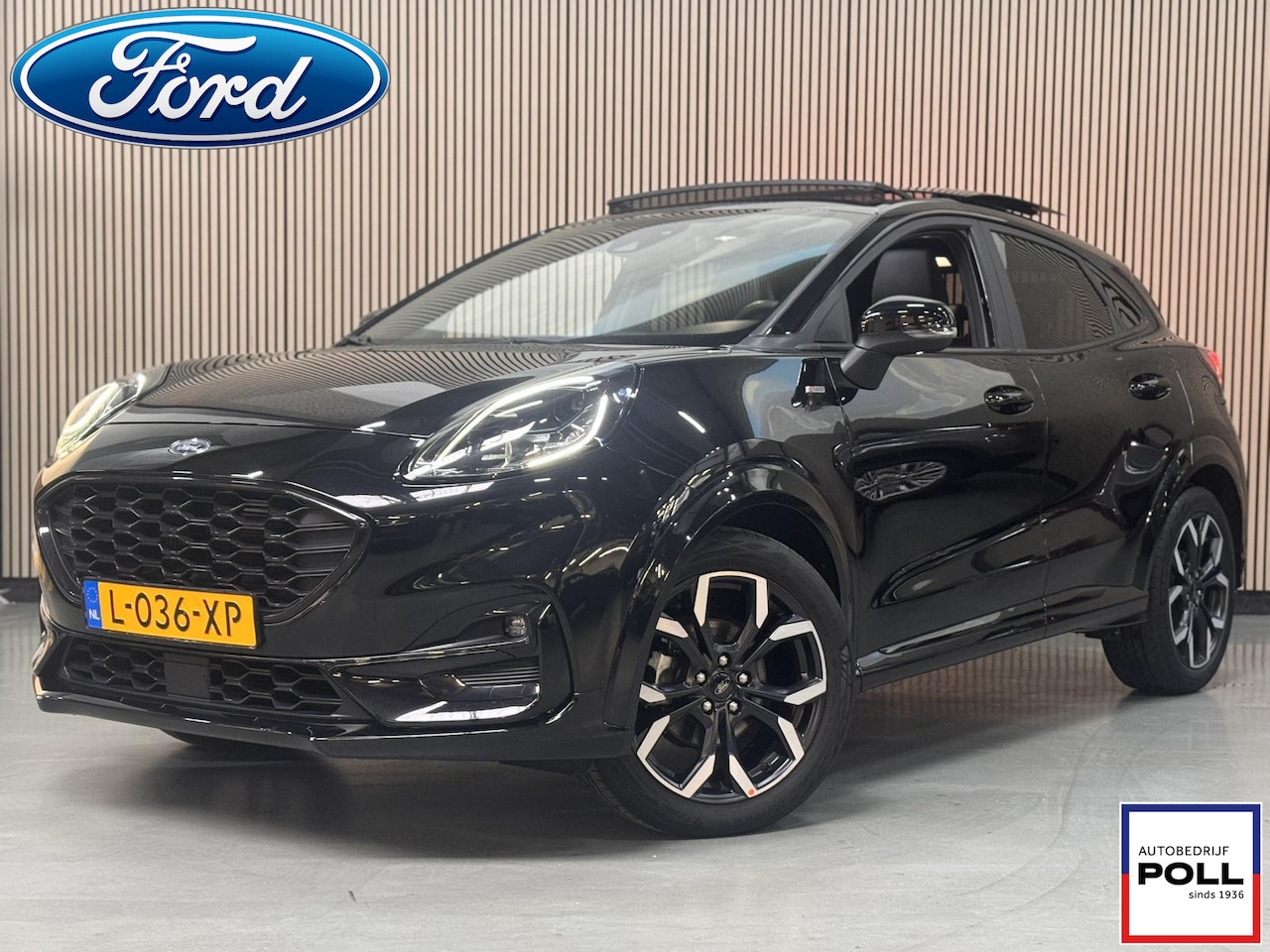 Ford Puma - 1.0 EcoB Hybrid ST-Line X Automaat Panoramadak Navi Winter pack Half Leer 18" LM Dealerond - AutoWereld.nl