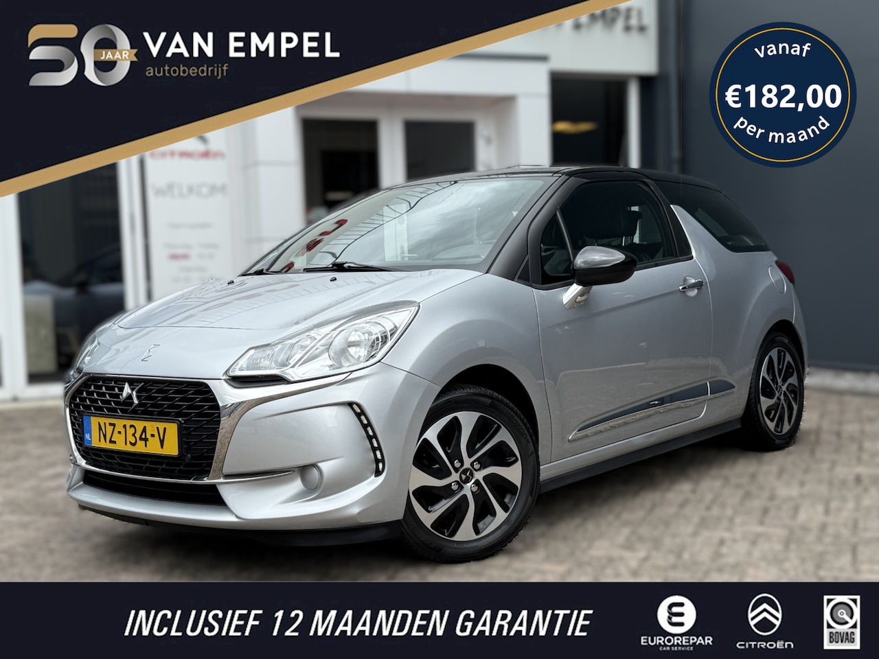 DS 3 - PT82 Chic | Trekhaak | Distributieriem vervangen | Cruise Control | Airco | 4 Seizoenen ba - AutoWereld.nl
