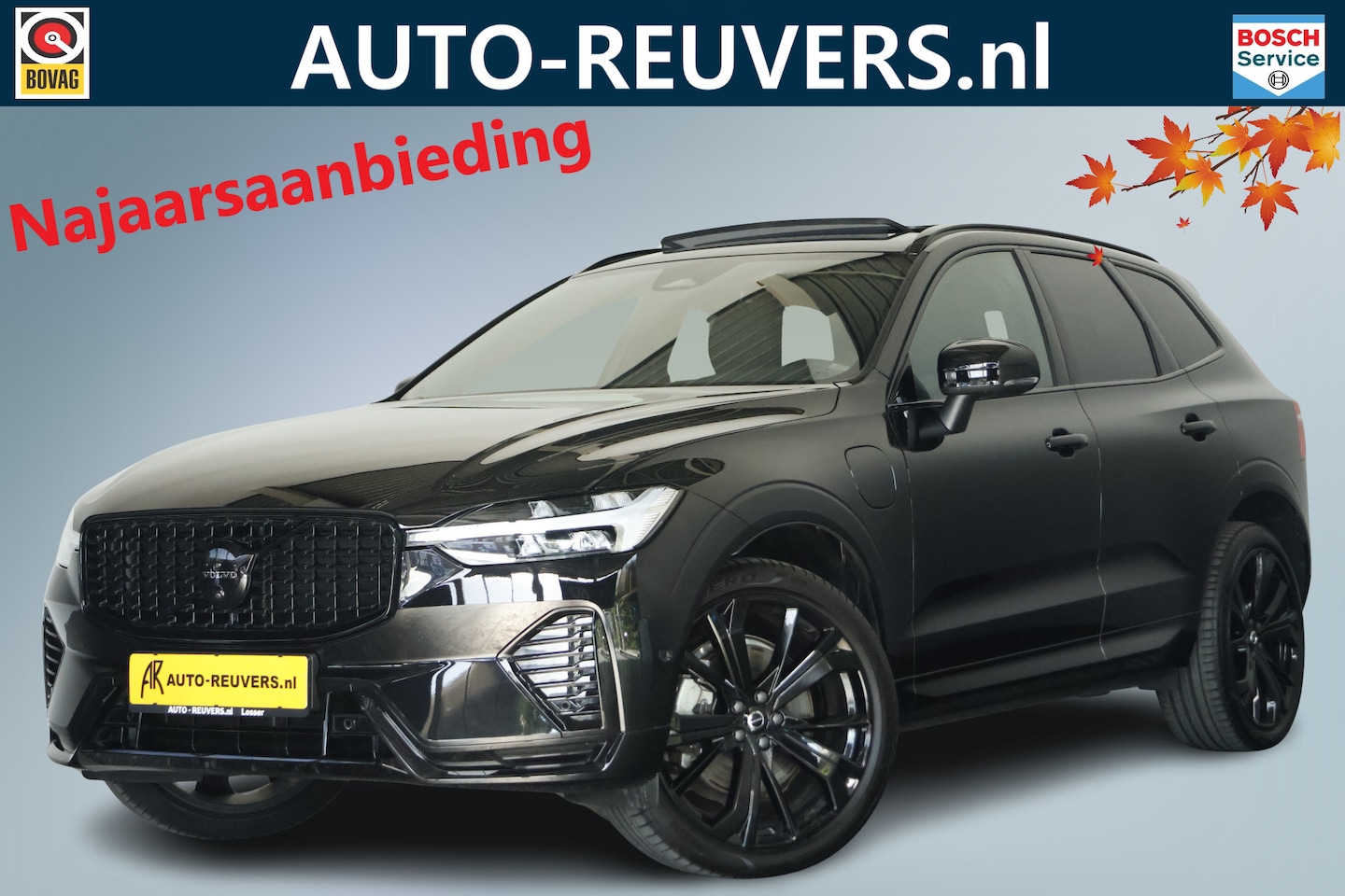 Volvo XC60 - 2.0 T8 Plug-in hybrid AWD Plus Black Edition / Opendak / HarmanKardon / Leder / CarPlay - AutoWereld.nl