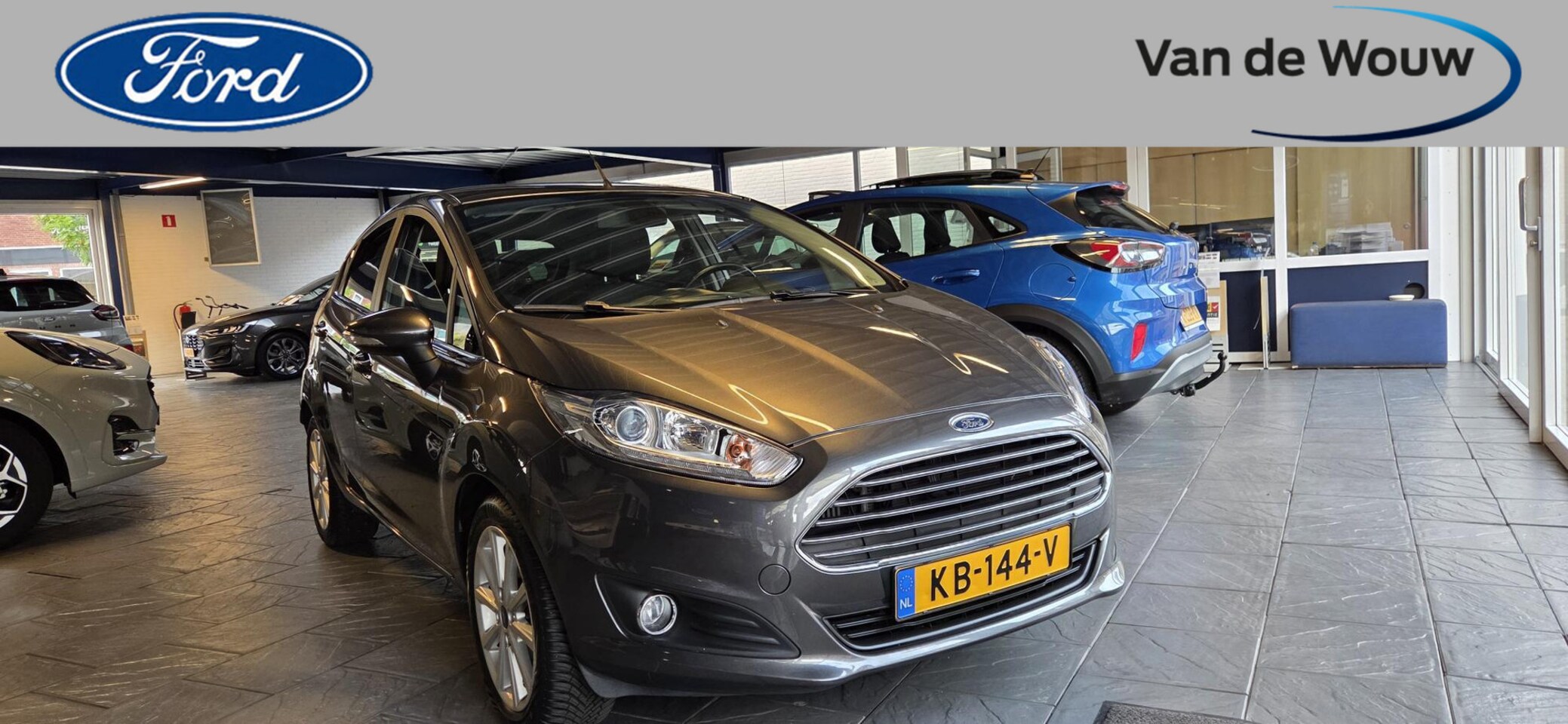 Ford Fiesta - 1.0 EcoB Titanium 100 Pk 5 drs Perfecte autohistorie aanwezig!!!! - AutoWereld.nl