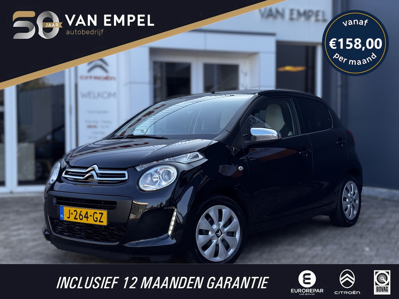 Citroën C1 - 1.0 VTi Feel | Achteruitrijcamera | Airco | Carplay | Comfort Pack | DAB - AutoWereld.nl