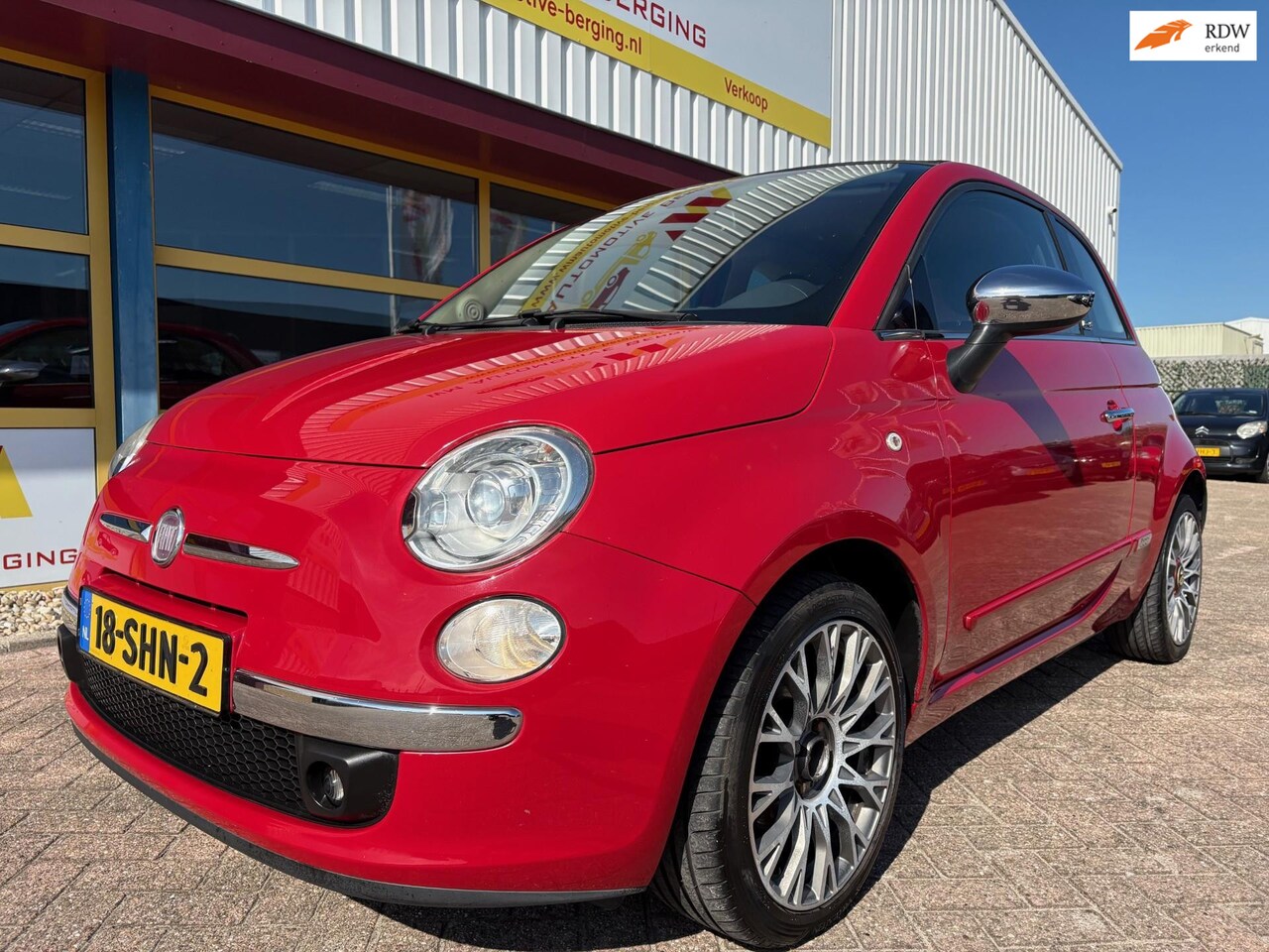 Fiat 500 C - 0.9 TwinAir Lounge cabrio leder airco - AutoWereld.nl
