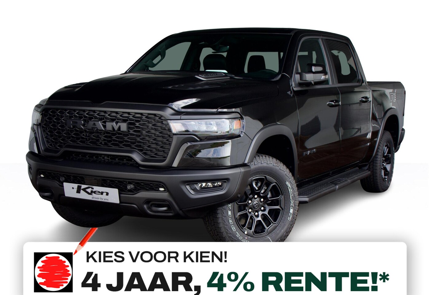 Dodge Ram 1500 - 3.0 Hurricane Crew Cab Black Rebel Night | Leder interieur | Elektrische laadklep | Pano | - AutoWereld.nl