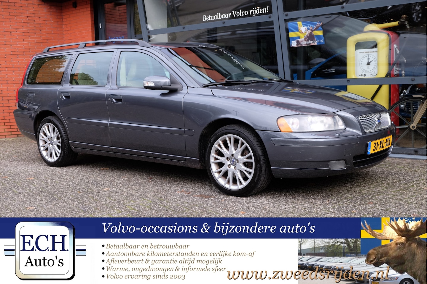 Volvo V70 - 2.0T 180 pk Aut. Edition Classic, Leer, Xenon - AutoWereld.nl