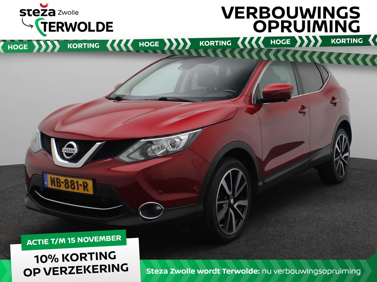 Nissan Qashqai - 1.2 Tekna | Panoramadak | Trekhaak | Lederen Bekl. | Stoelverw. | - AutoWereld.nl
