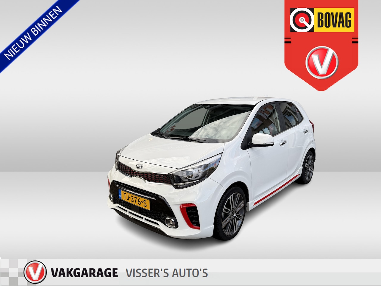 Kia Picanto - 1.0 T-GDI GT-Line | stoel en stuurverwarming | navigatie | airco | - AutoWereld.nl