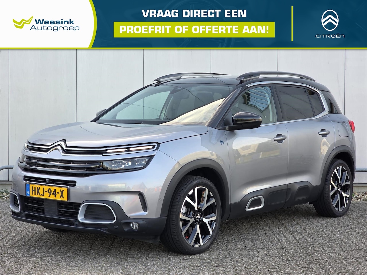 Citroën C5 Aircross - 1.6 225pk Hybrid Shine Automaat I Lederen bekleding I Schuif/kanteldak I Stoelverwarming I - AutoWereld.nl