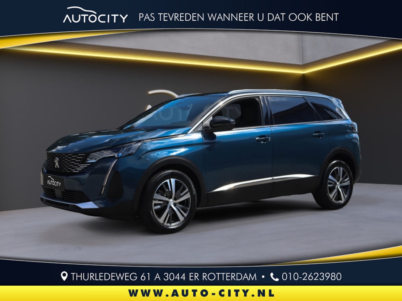 Peugeot 5008 - 1.2 Hybrid 136 Allure Elektrische Aklep l 7p l Camera l Keyless - AutoWereld.nl