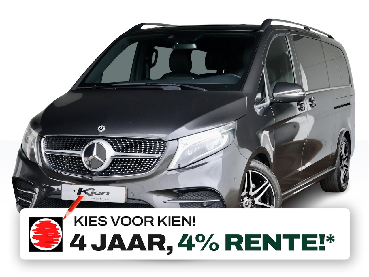 Mercedes-Benz V-klasse - 300d Extra Lang Avantgarde Edition | 7 pers. | AMG | Burmester | Memory | Adaptive cruise - AutoWereld.nl