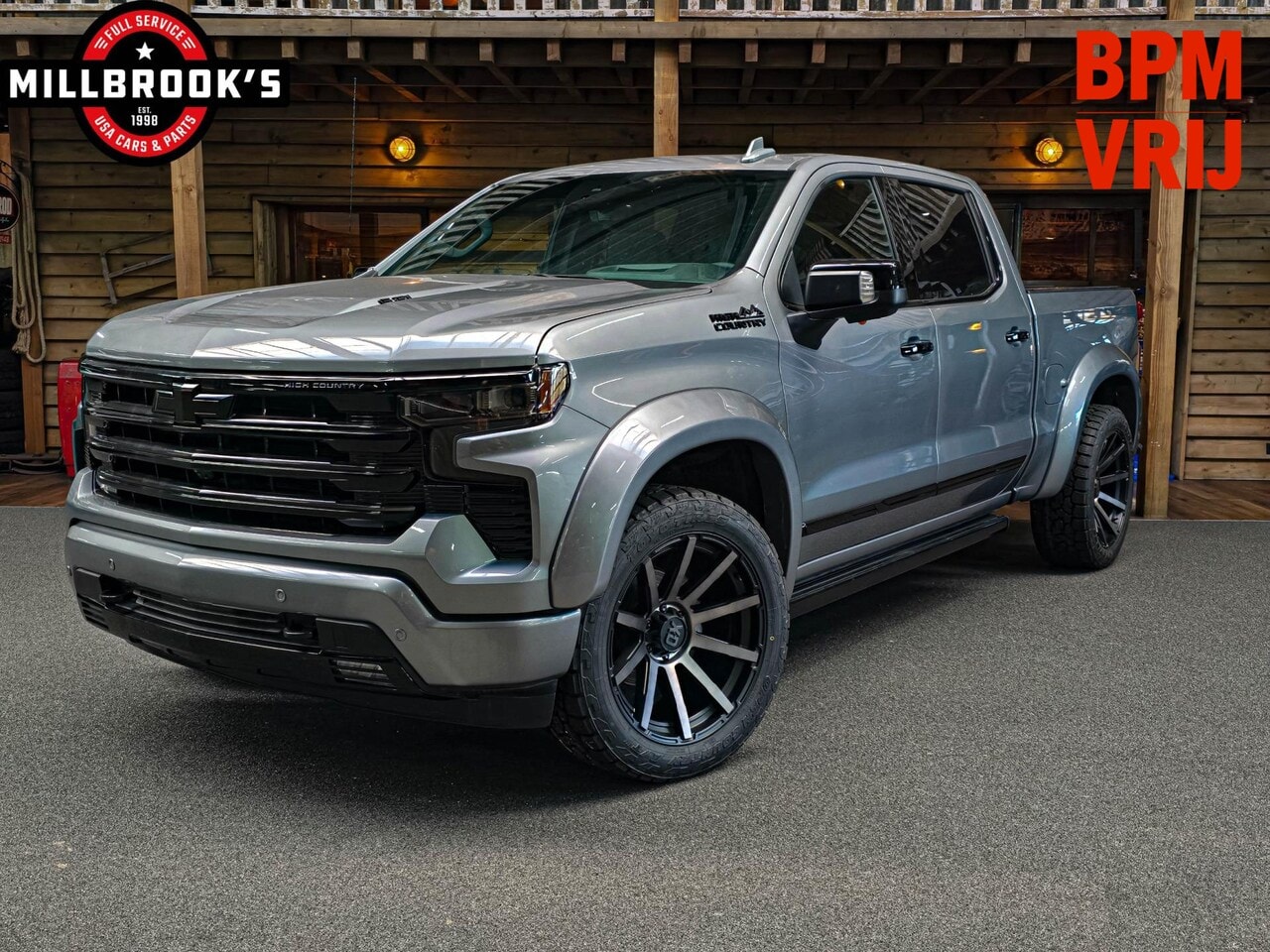 Chevrolet Silverado - High Country 6.2 V8 420 PK, BPM VRIJ, Wide Body, Black edition, full options - AutoWereld.nl