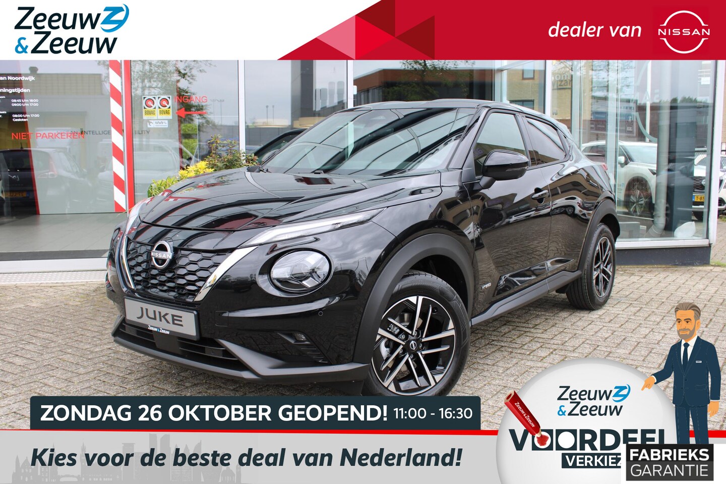 Nissan Juke - 1.6 Hybrid N-Connecta 143PK AUTOMAAT € 600,- inruilpremie| Parkeersensoren voor en achter - AutoWereld.nl