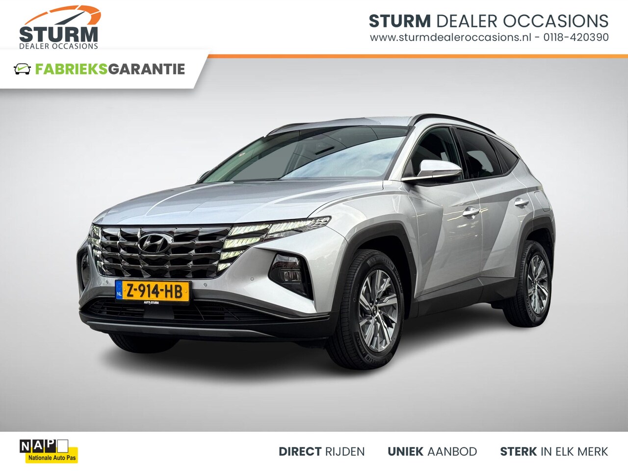 Hyundai Tucson - 1.6 T-GDI HEV Comfort Smart NL-Auto, 1650kg Trekgewicht! - AutoWereld.nl