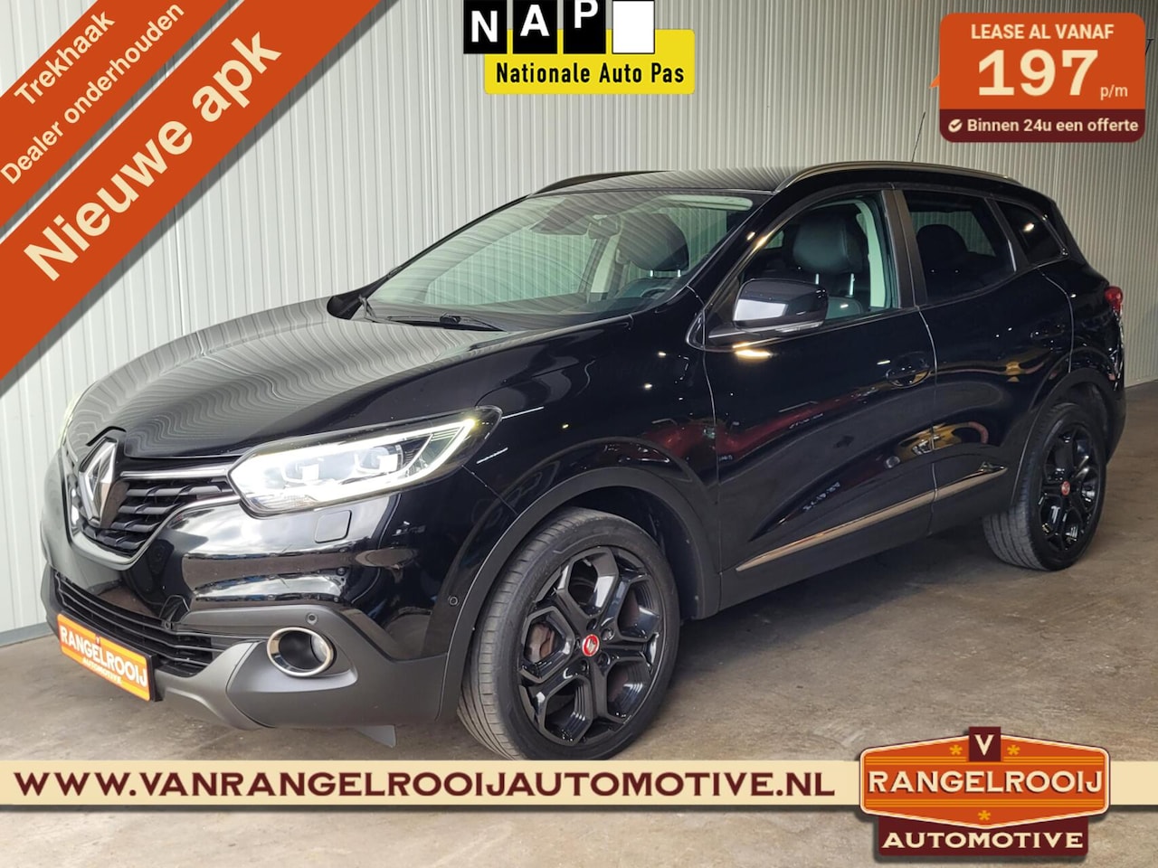 Renault Kadjar - 1.2 TCe Extase 1.2 TCe Extase, trekh., 19" lmv, leer, LED kopl., clima, cruise - AutoWereld.nl