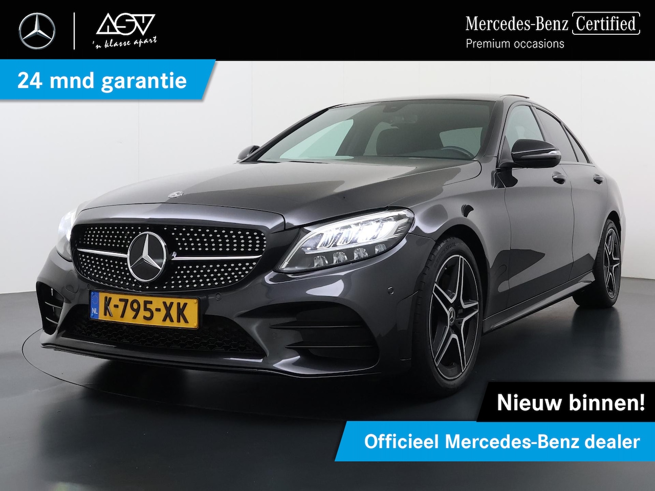 Mercedes-Benz C-klasse - 180 Business Solution AMG | Panorama - Schuifdak | Nightpakket, Volledig Dealeronderhouden - AutoWereld.nl