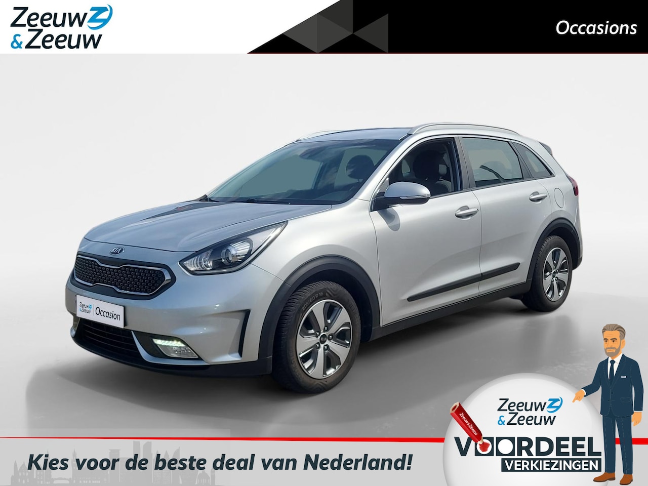 Kia Niro - 1.6i Hybrid DynamicLine | Fabrieksgarantie | NAP - AutoWereld.nl
