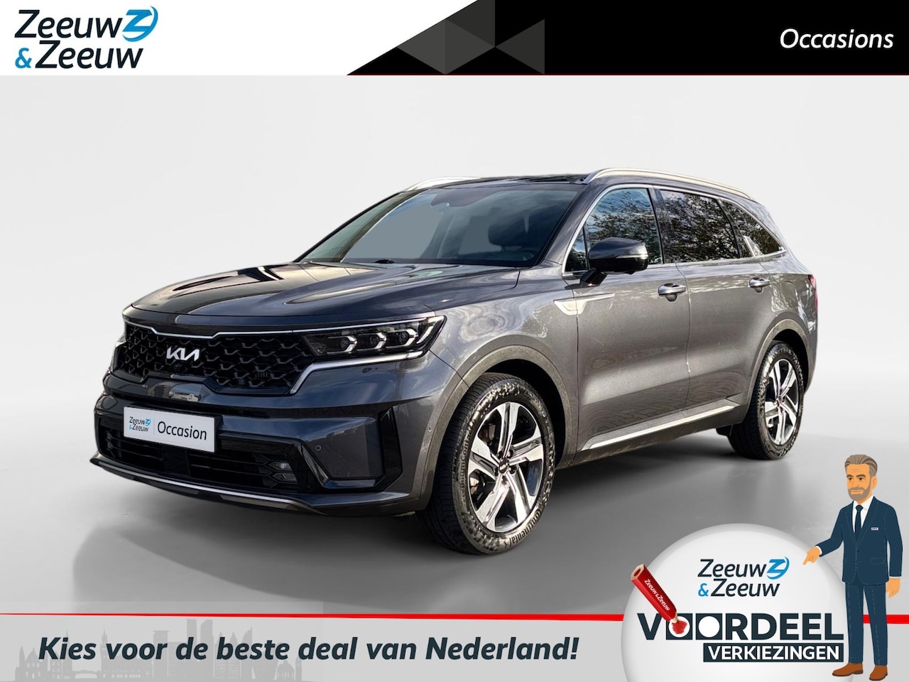 Kia Sorento - 1.6 T-GDI Plug-in Hybrid 4WD ExecutiveLine 7p. Trekhaak | meest luxe uitvoering | Panorama - AutoWereld.nl