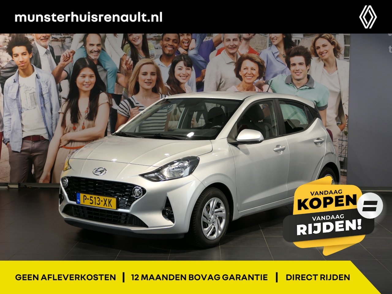 Hyundai i10 - 1.0 Comfort 5-zits *Allseasons* - Grootlichtassistent, bluetooth, cruise - AutoWereld.nl