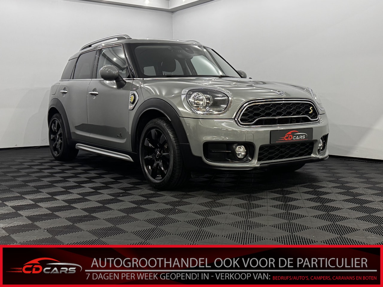 MINI Countryman - Mini 2.0 Cooper S E ALL4 Pepper Half leder, Navi, Parkeersensoren, Cruise control, Stoelve - AutoWereld.nl