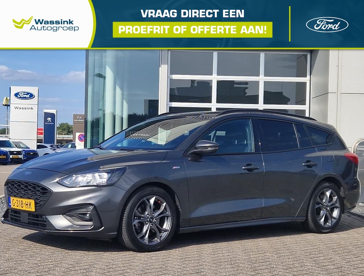 Ford Focus Wagon - 1.5 EcoBoost 150pk Automaat ST-Line Business I 1500 KG trekvermogen | Navigatie | Apple Ca - AutoWereld.nl