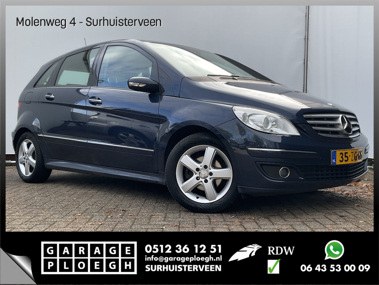 Mercedes-Benz B-klasse - 170 Automaat Trekhaak Cruise Airco NL-Auto Hoogzitter Onderhouden! - AutoWereld.nl