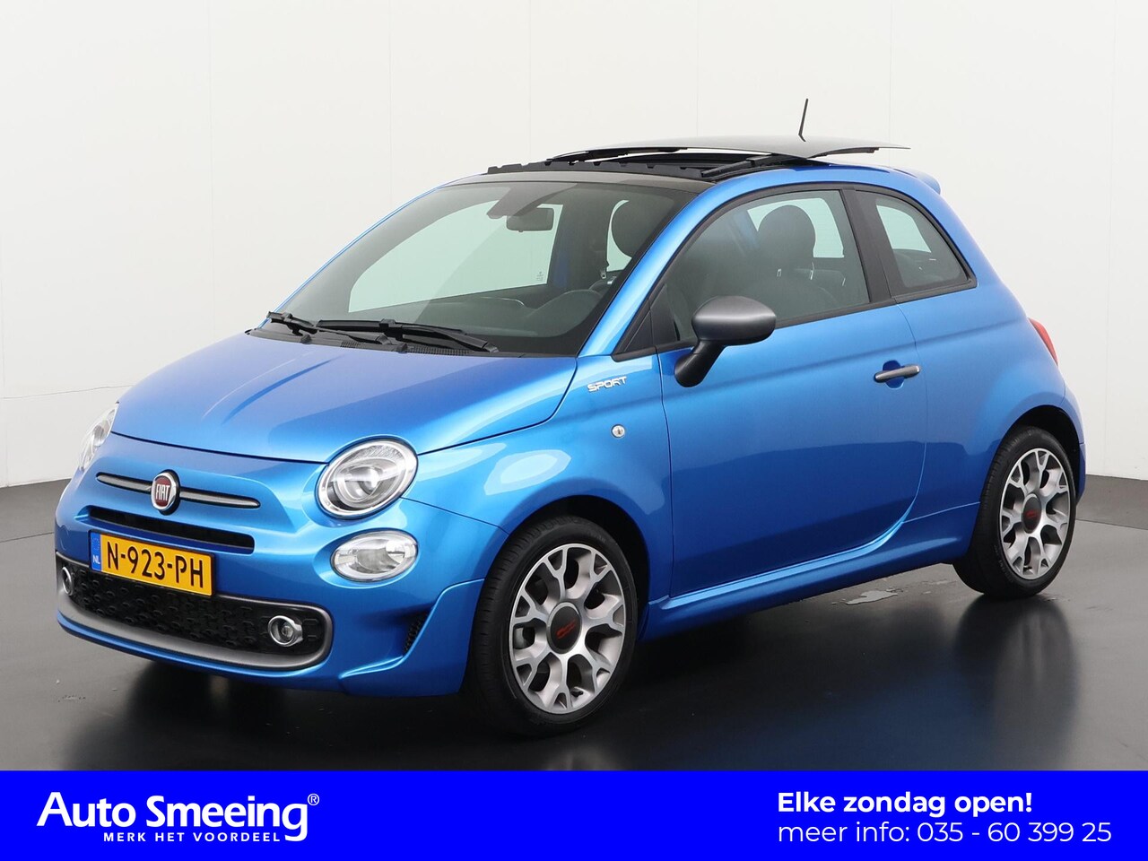 Fiat 500 - 1.0 Hybrid Sport | Schuifdak | Trekhaak | Digital Cockpit | Navigatie | Zondag Open! - AutoWereld.nl