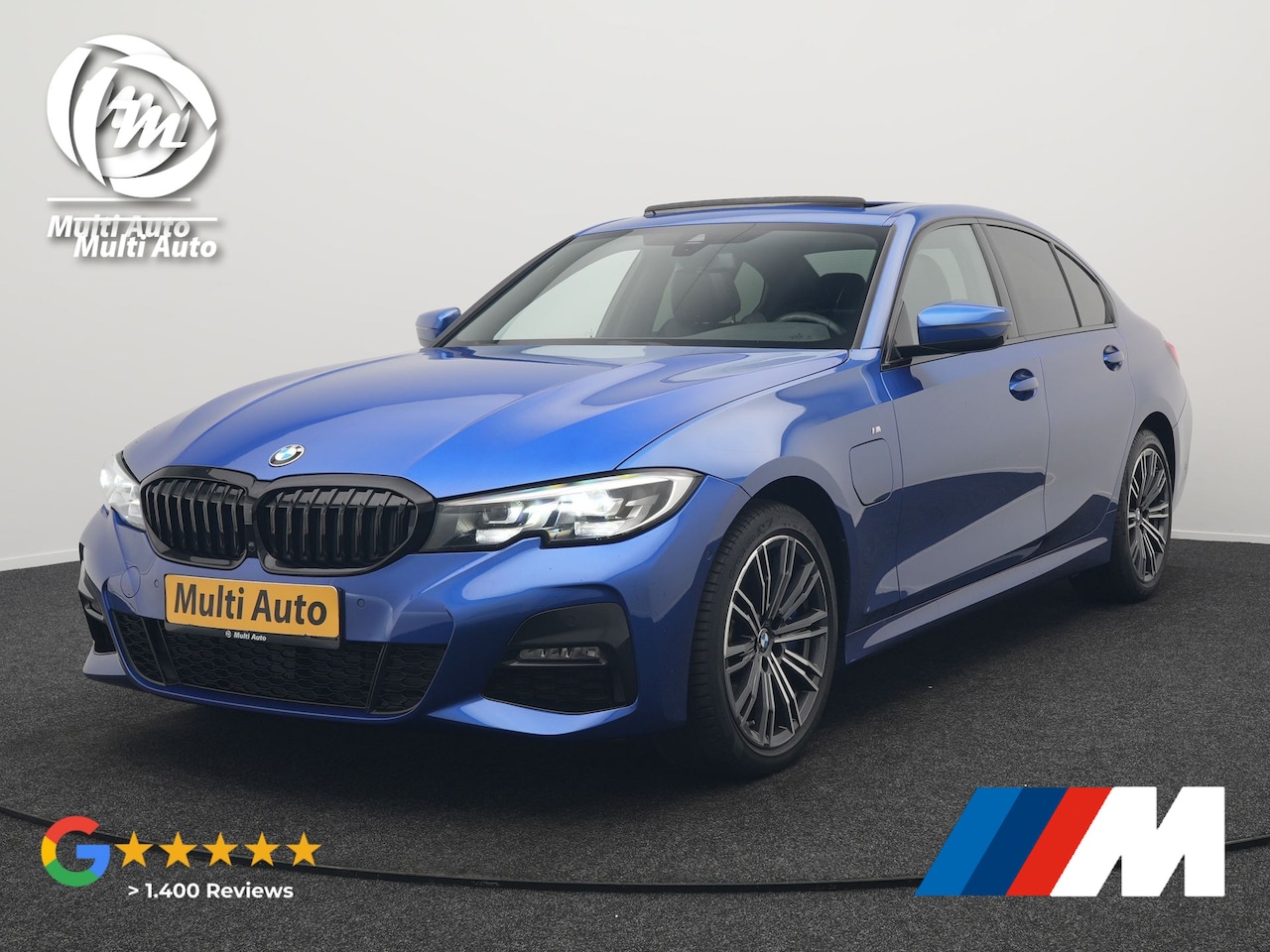 BMW 3-serie - 330e M Sport Plug In Hybrid 293pk Dealer O.H PHEV | Schuifdak | Camera | Trekhaak af Fabri - AutoWereld.nl