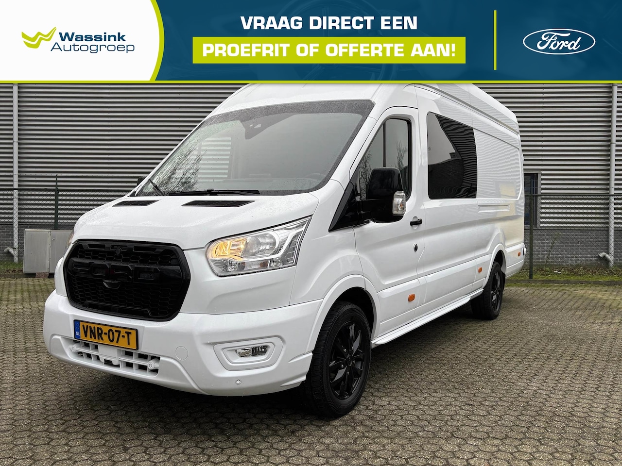 Ford Transit - 350 2.0TDCI L4H3 AUTOMAAT | Uniek! | 5 pers. | volledig geïsoleerd | - AutoWereld.nl