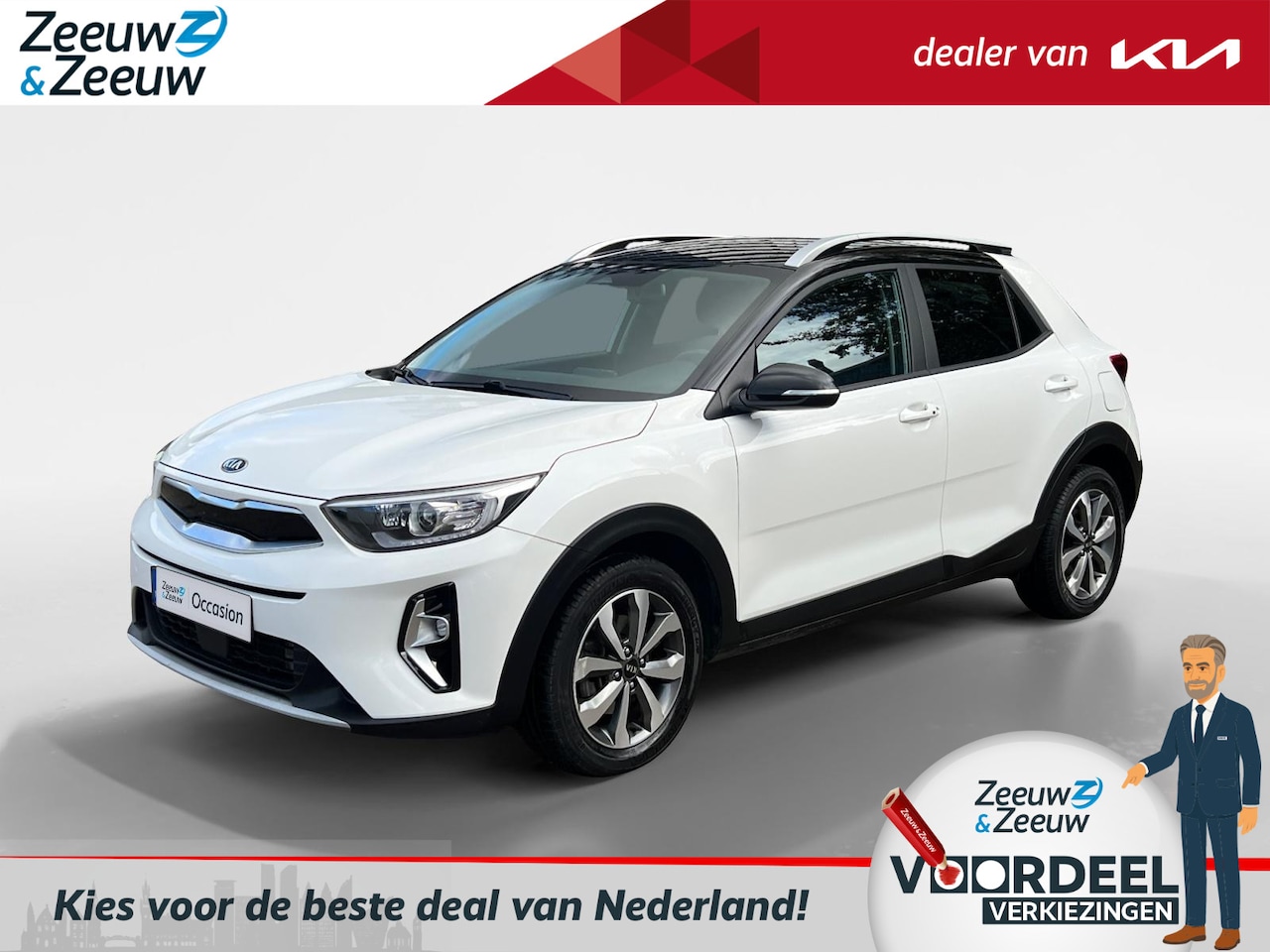 Kia Stonic - 1.0 T-GDi MHEV DynamicPlusLine Dealer onderhouden | Navigatie | Trekhaak | Key-less entry - AutoWereld.nl