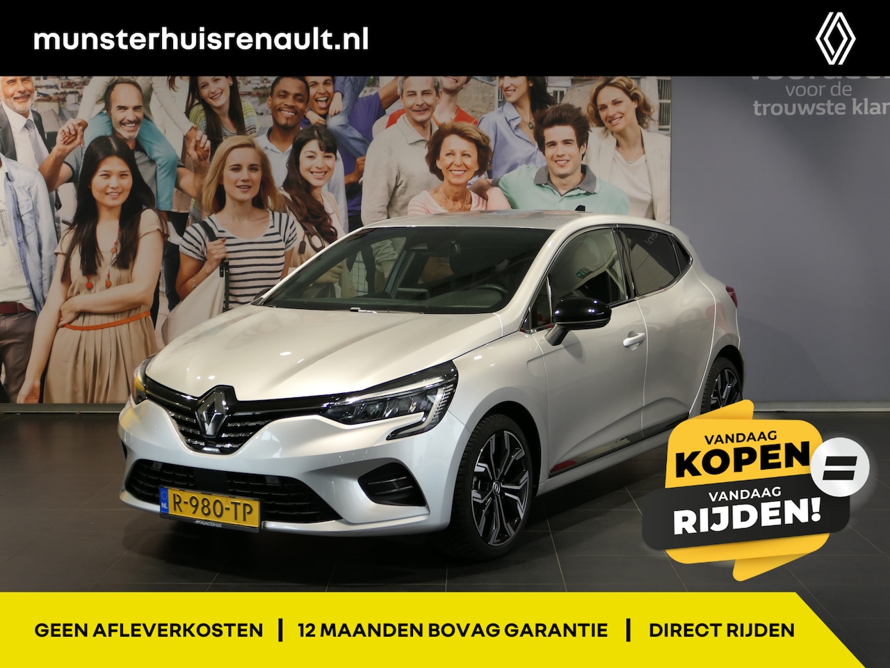 Renault Clio - 1.0 TCe 90 Techno *Dealer onderhouden & Groot scherm!* - Sensor v+a, camera, navi - AutoWereld.nl