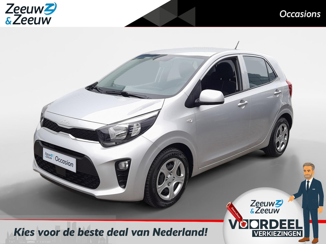 Kia Picanto - 1.0 DPi ComfortLine 1e Eigenaar | Dealer onderhouden | Metallic lak |  Fabrieksgarantie | - AutoWereld.nl