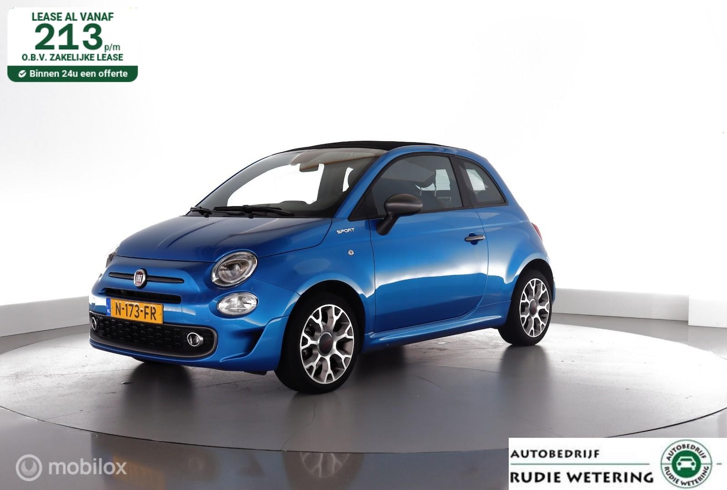 Fiat 500 C - 1.0 Hybrid Sport dab|applecarplay|ecc|pdc|lmv16 - AutoWereld.nl