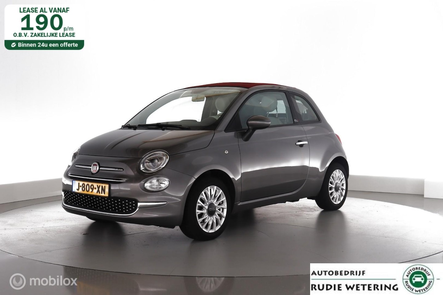 Fiat 500 C - 1.0 Hybrid Lounge 1/2 leer|nav|dab|lmv15 - AutoWereld.nl