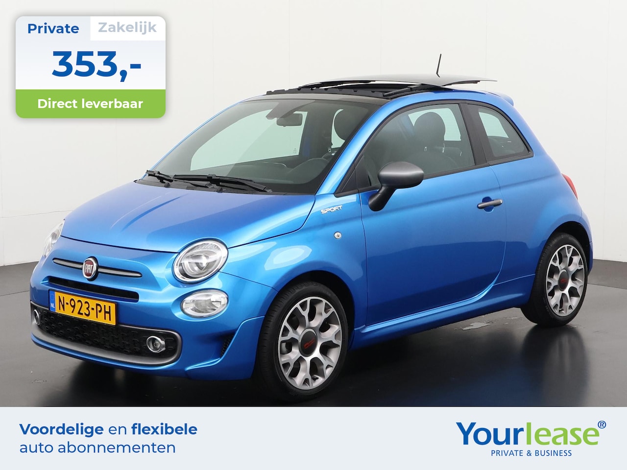 Fiat 500 - 1.0 Hybrid Sport | All-in 353,- Private Lease | Direct uit voorraad - AutoWereld.nl