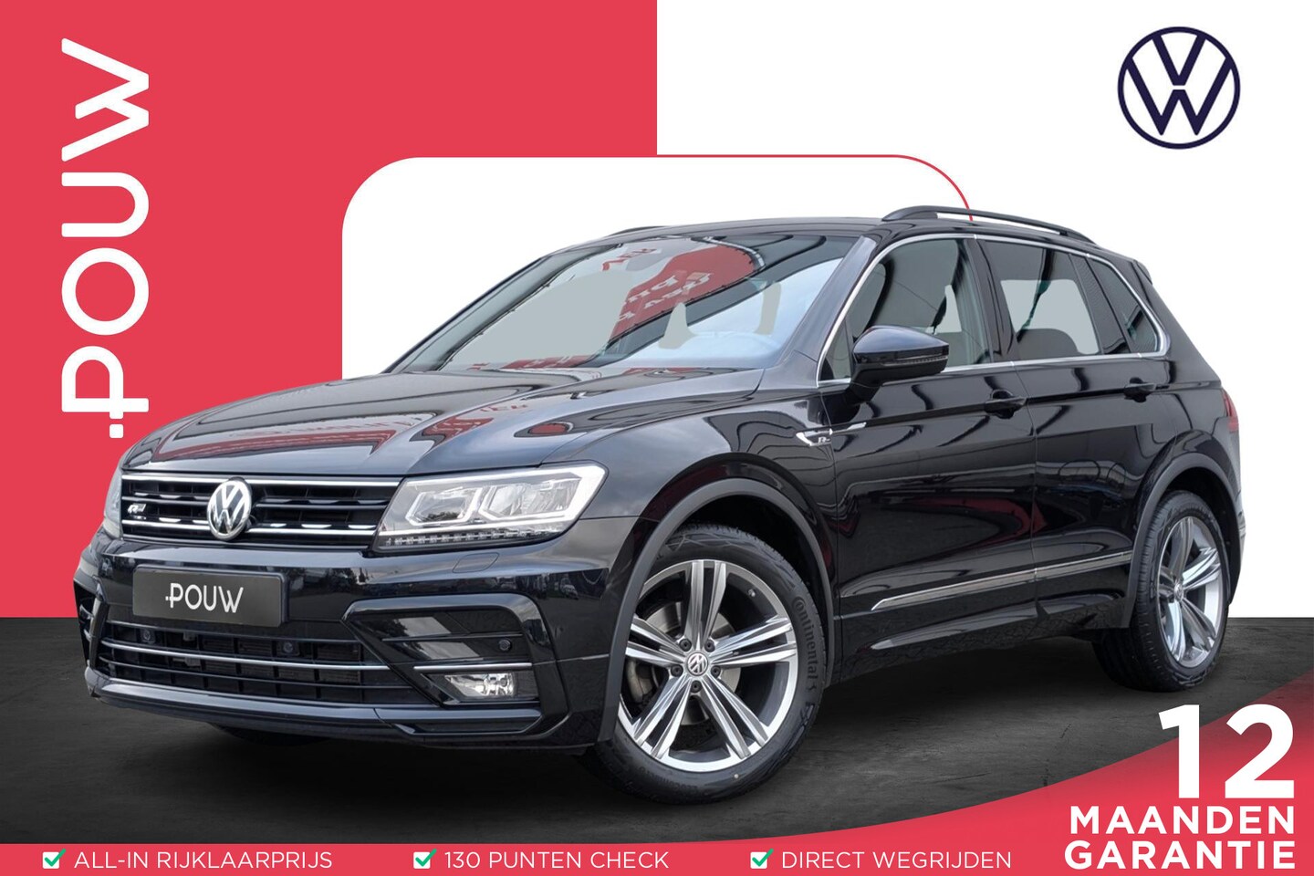 Volkswagen Tiguan - 1.5 TSI 150pk DSG R-Line Business+ | Trekhaak | Panoramadak | Stoelverwarming - AutoWereld.nl