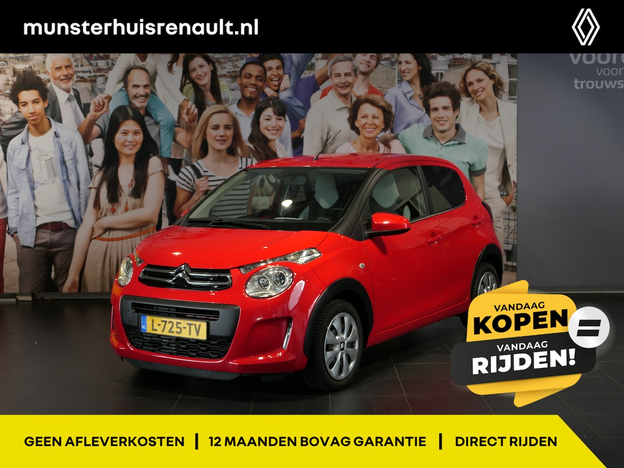 Citroën C1 - 1.0 VTi Millenium *Apple carplay & Android auto* - Airco, DAB, Lederen stuur - AutoWereld.nl
