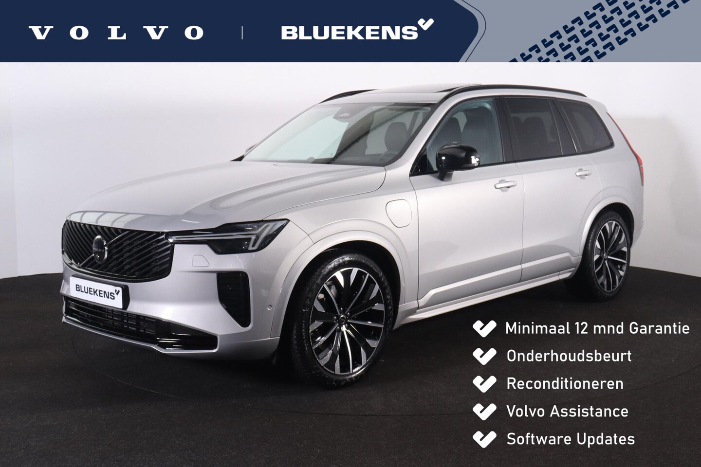 Volvo XC90 - T8 Recharge AWD Ultra Dark - Luchtvering - Panorama/schuifdak - IntelliSafe Assist & Surro - AutoWereld.nl