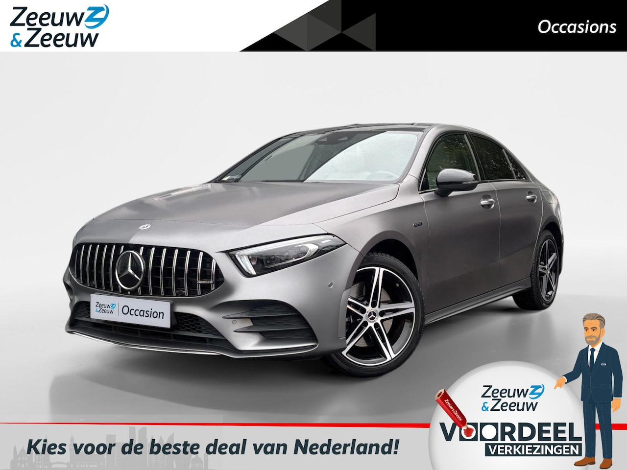 Mercedes-Benz A-klasse - 250 e Premium Plus | Burmester | Schuif/kanteldak | Massage | Stoelkoeling + verwarming | - AutoWereld.nl