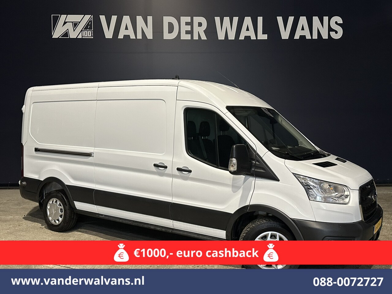 Ford Transit - 2.0 TDCI 130pk L3H2 Euro6 Airco | Navigatie | Stoelverwarming | Camera | Apple Carplay | A - AutoWereld.nl