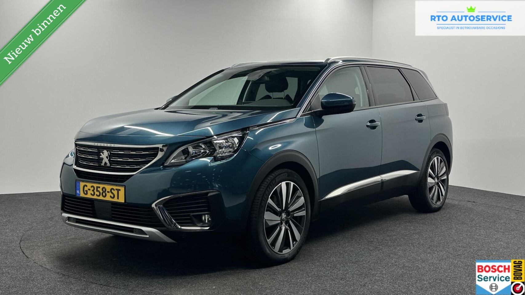Peugeot 5008 - 1.2 PureTech Blue Lease Premium Avantage NAVI TREKHAAK ECC CRUISE LM CARPLAY. - AutoWereld.nl
