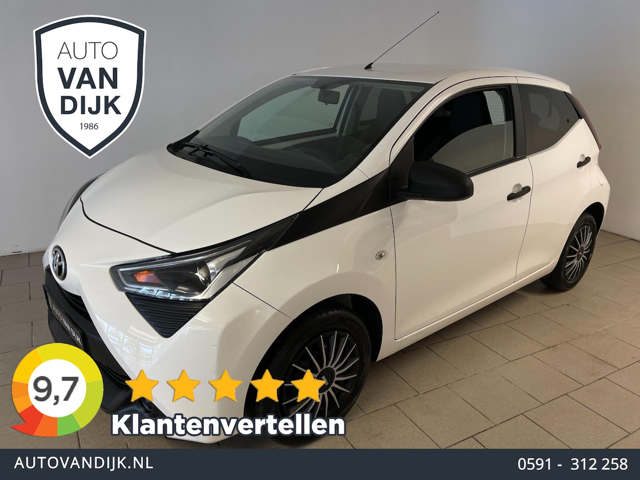 Toyota Aygo - 1.0 VVT-i x-fun AIRCO LIMITER ELEK RAMEN CENT VERG SPARCO 5DRS NIEUWSTAAT - AutoWereld.nl