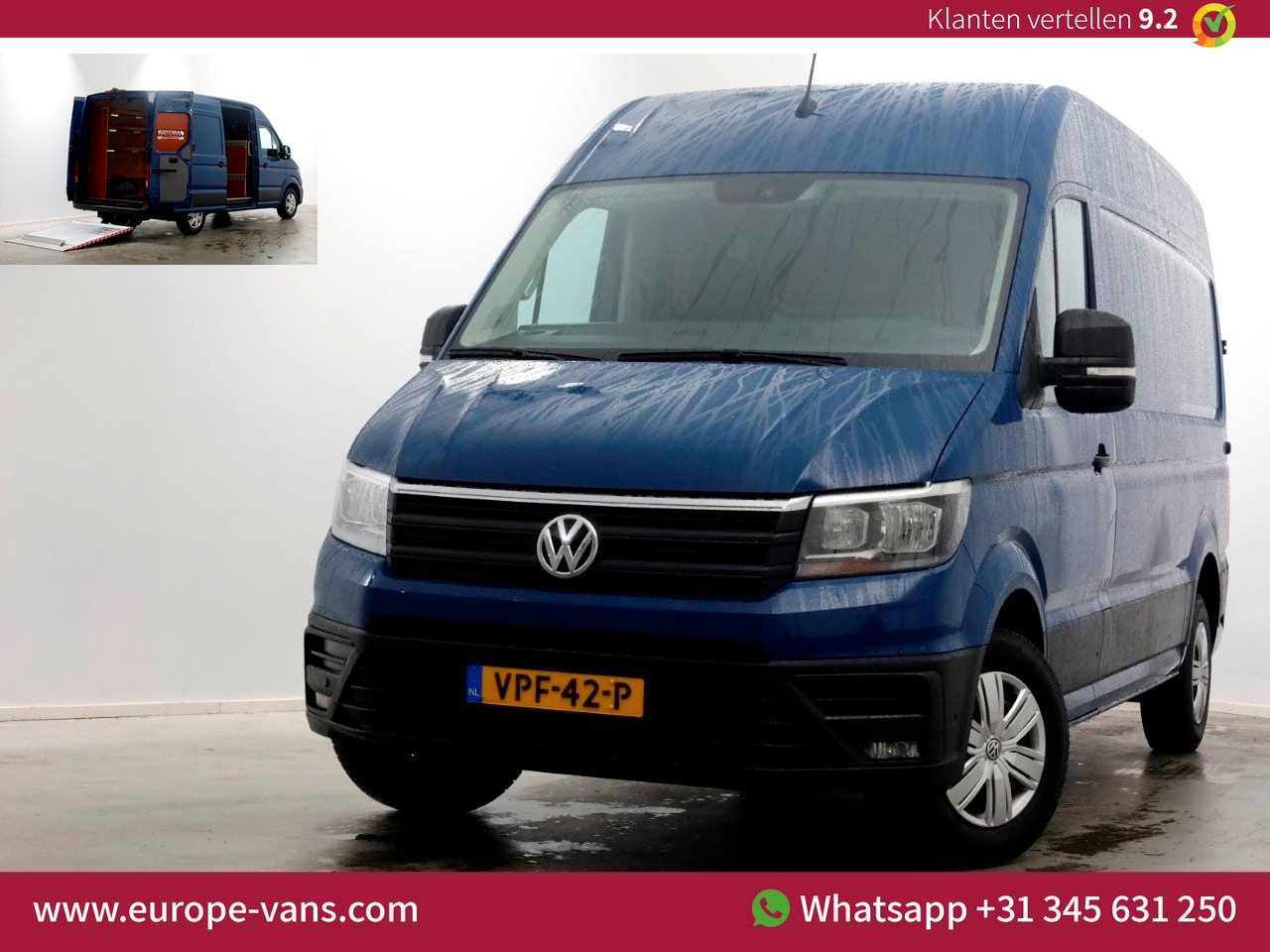 Volkswagen Crafter - 35 2.0 TDI 140pk L3H3 (L2H2) DSG-Automaat Comfortline Laadklep 500kg 04-2022 - AutoWereld.nl