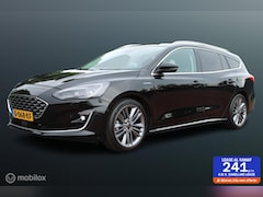 Ford Focus Wagon - 1.0 EcoBoost 125 PK Vignale, Leer, Stoel-stuurverwarming, App connect, Pdc voor + achter +