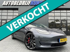 Tesla Model 3 - Performance AWD 75 kWh NL.Auto/462pk/BTW/Autopilot/4 Nieuwe Michelin /1Ste Eigenaar