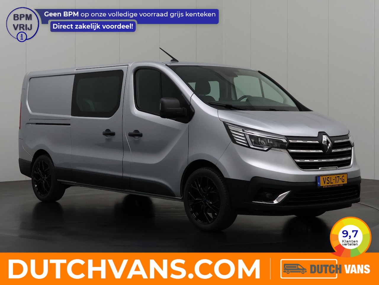 Renault Trafic - 2.0DCi 130PK Lang Dubbele Cabine | Multimedia | Camera | 6-Persoons | Airco | Cruise | Tre - AutoWereld.nl