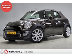MINI Cabrio - 1.6 One Chili/ 17'' LMV/ LEDER/ Elek. Kap/ Media-Scherm/ Stoelverw./ Leder/ Bluetooth/ Zwa