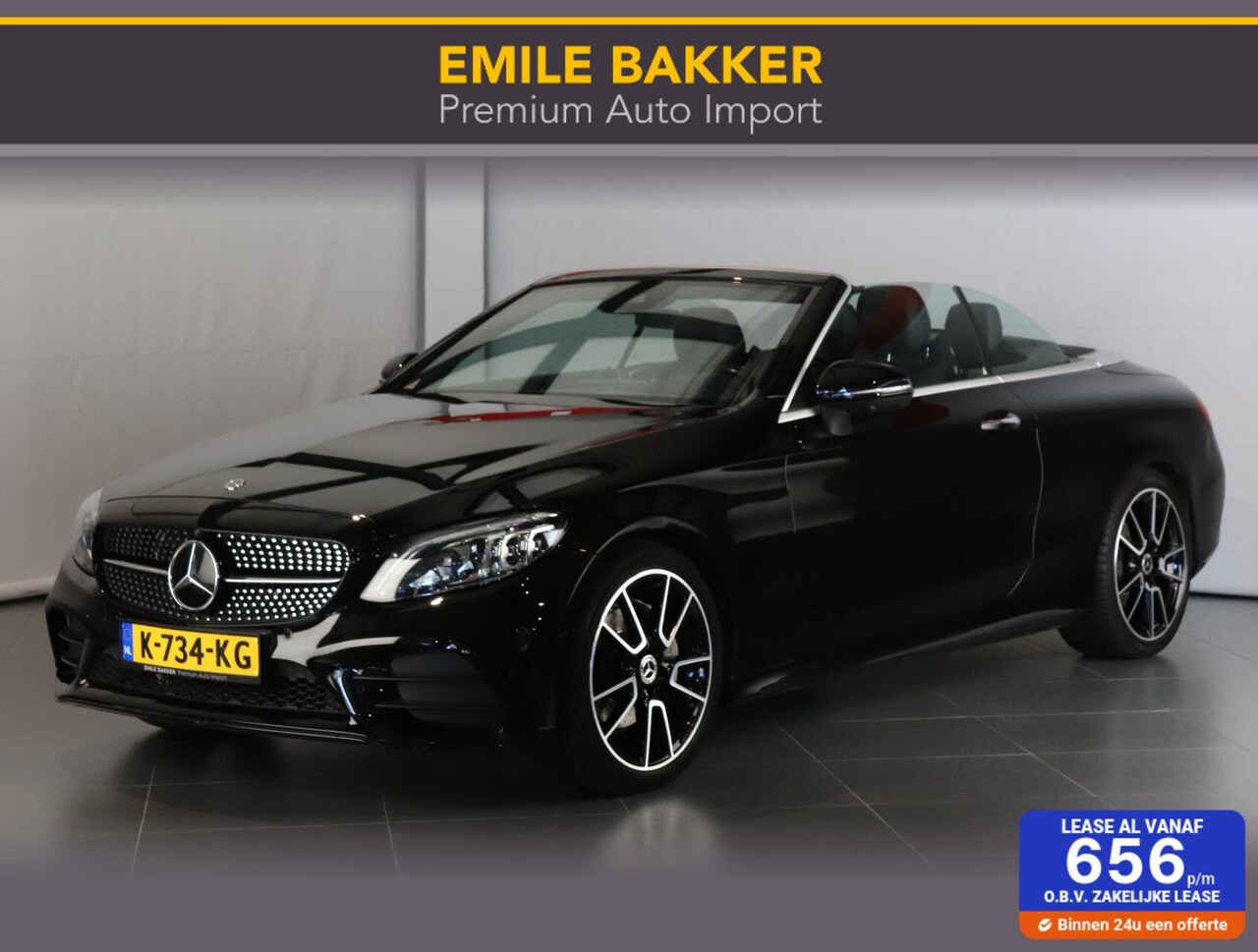 Mercedes-Benz C-klasse Cabrio - 180 AMG Line 1e eigenaar - AutoWereld.nl
