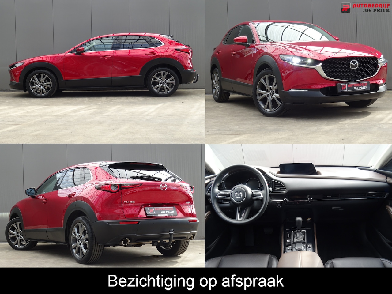 Mazda CX-30 - 2.0 e-SkyActiv-X M Hybrid Luxury * LAGE KM * LEER * HEAD-UP !! - AutoWereld.nl