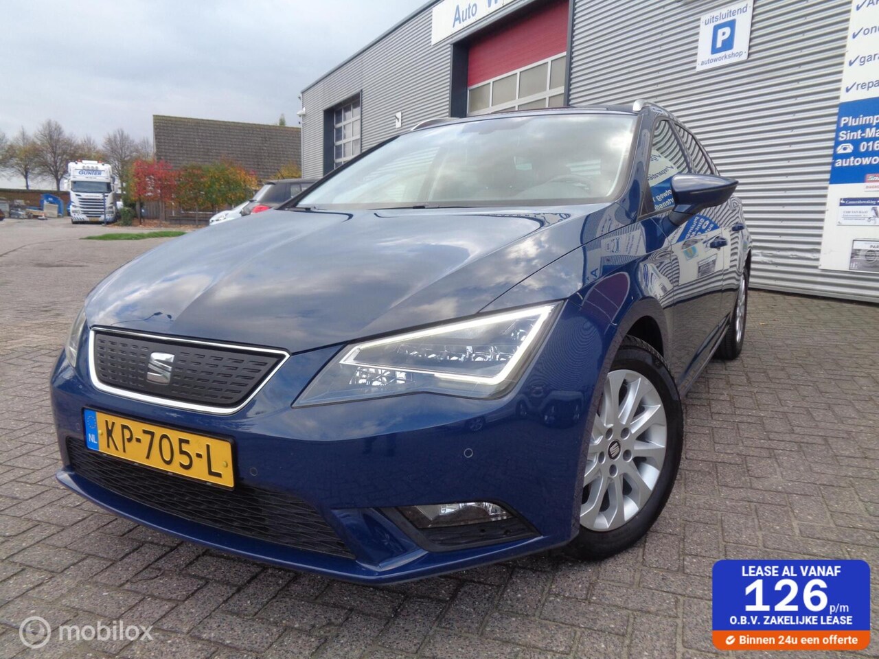 SEAT Leon ST - 1.0 EcoTSI Style Connect/Airco/LED/Lm velgen/Navigatie/Carplay/Camera/PDC/Leer/Stoelverw - AutoWereld.nl