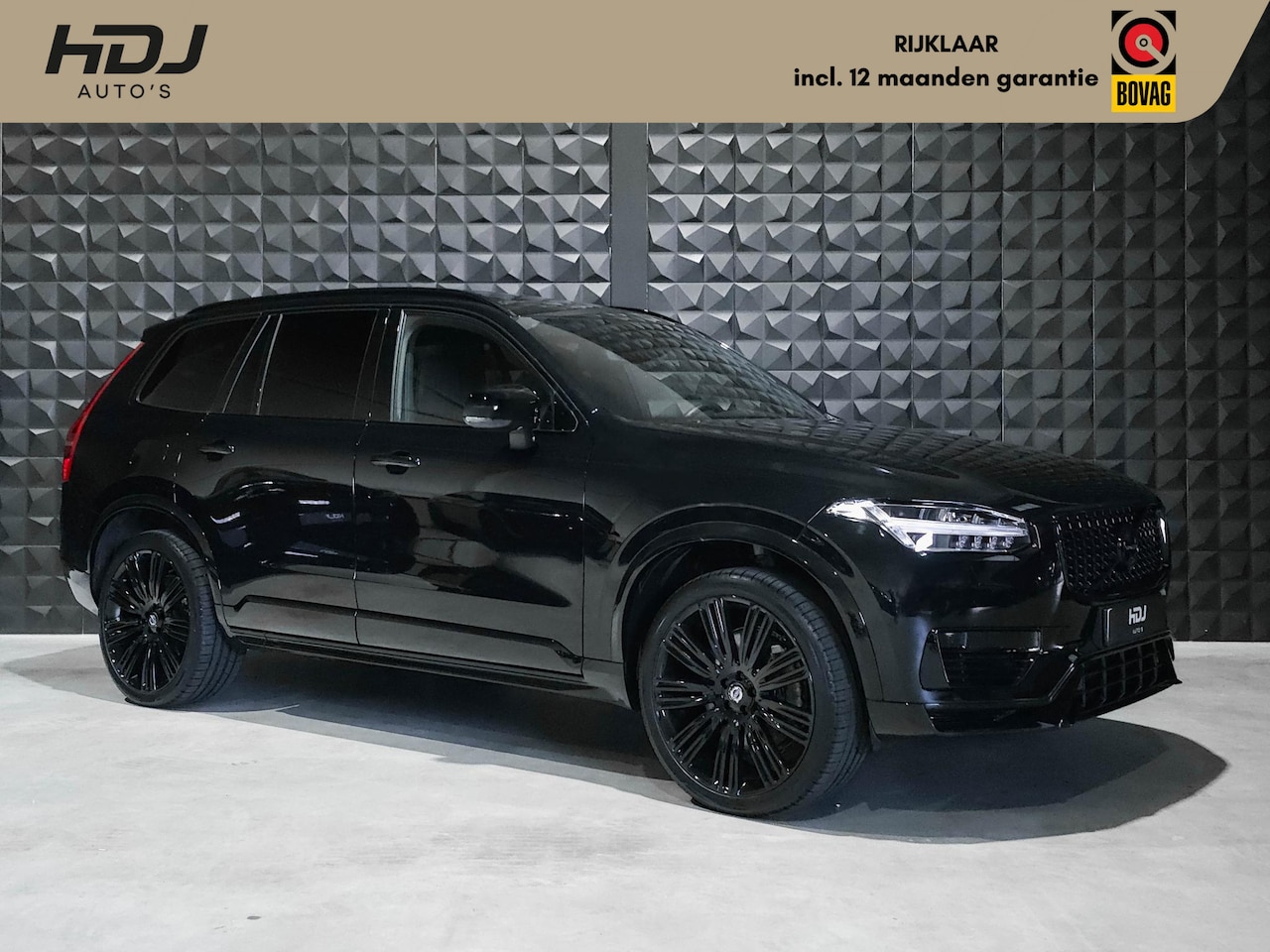 Volvo XC90 - 2.0 T8 Recharge AWD R-Design | Pano | 22"| Topv. | Trekh. | Side | H/K | All Black | Memo - AutoWereld.nl